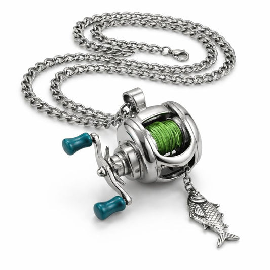 Reelix Fishing Reel Necklace
